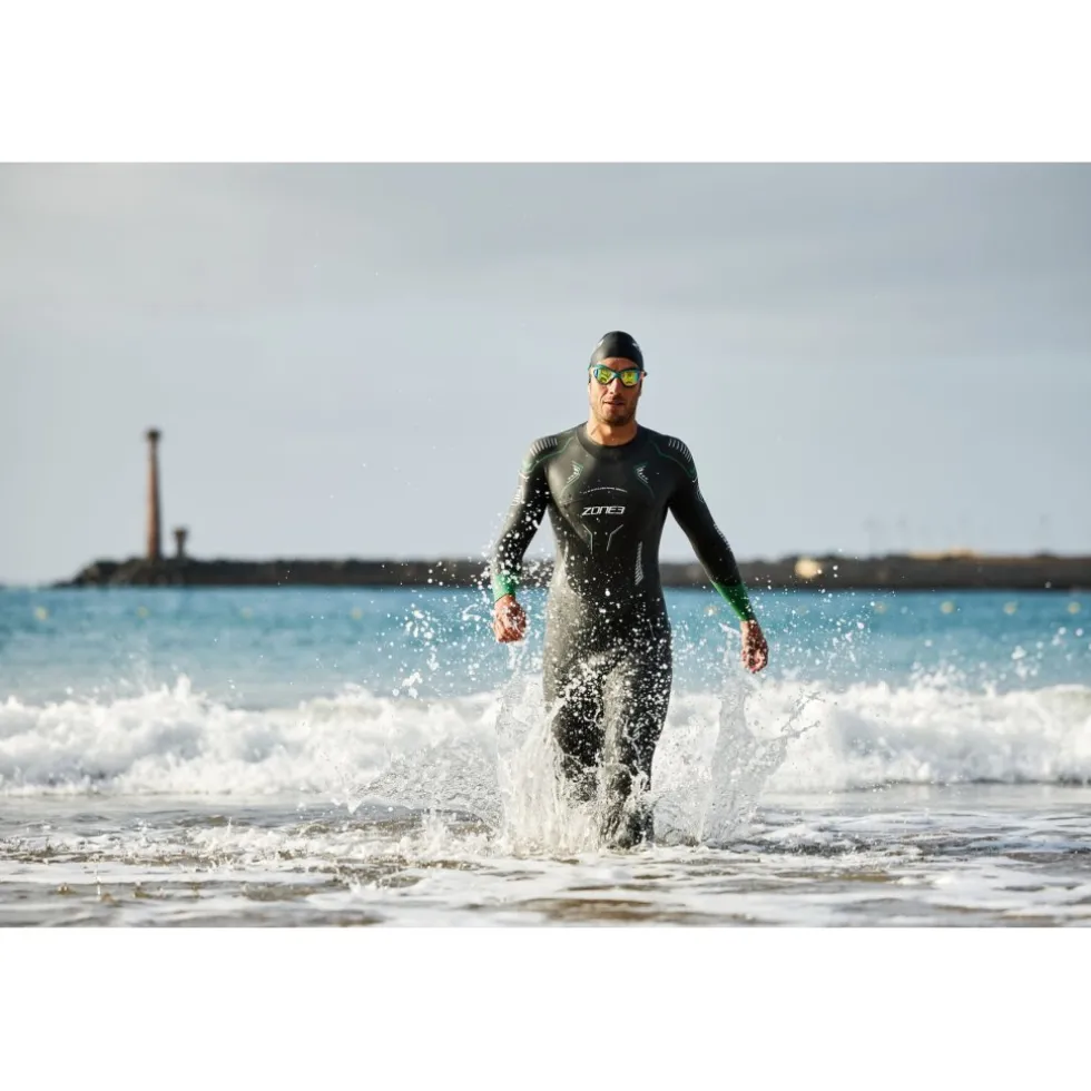 Zone3 Terraprene® Vision Wetsuit Heren - zwart/forest green