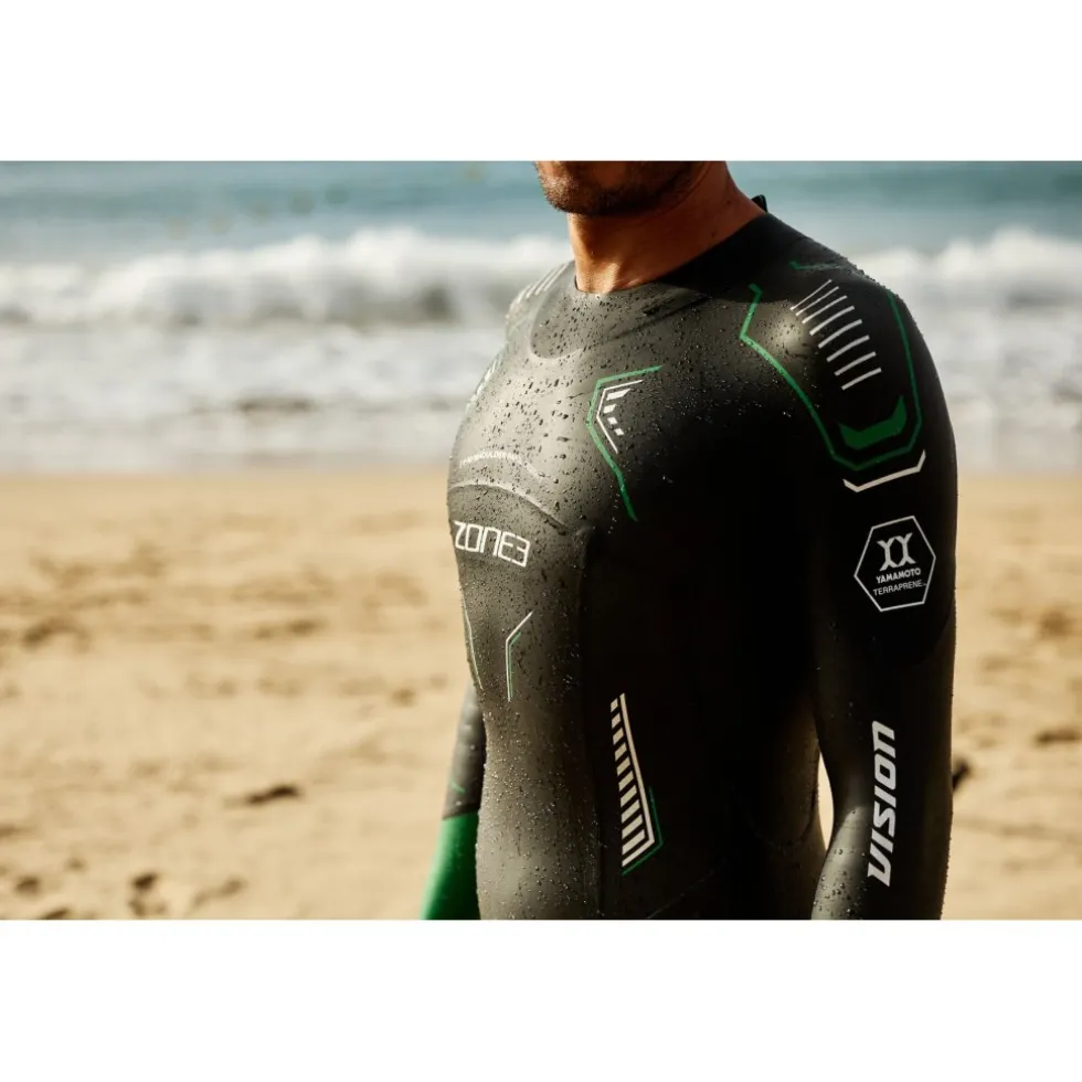 Zone3 Terraprene® Vision Wetsuit Heren - zwart/forest green