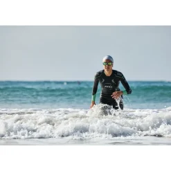 Zone3 Terraprene® Vision Wetsuit Dames - zwart/eucalyptus green