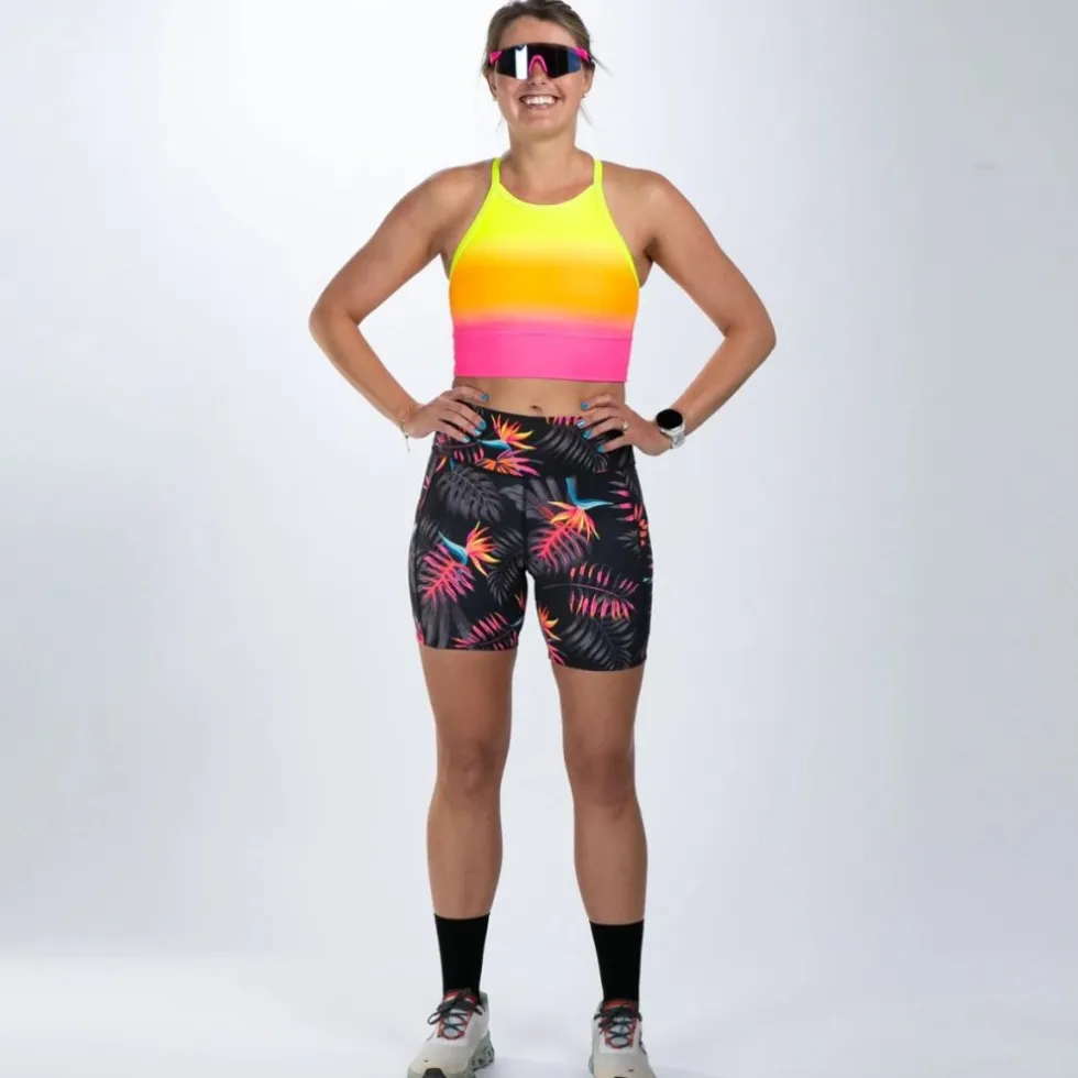 ZOOT LTD 6" Pulse High-Rise Hardloopshort Dames - tropical magic