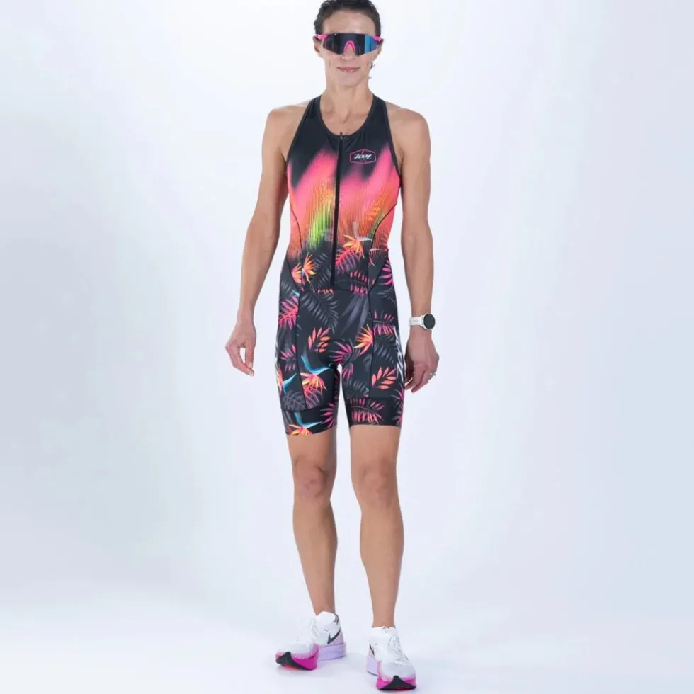 ZOOT LTD Full Zip Skinsuit zonder Mouwen Dames - tropical magic