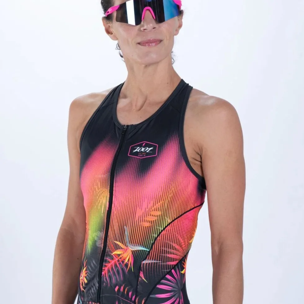 ZOOT LTD Full Zip Skinsuit zonder Mouwen Dames - tropical magic