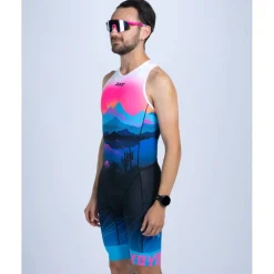 ZOOT Sprint Hyperglide Backzip Trisuit Heren - elements