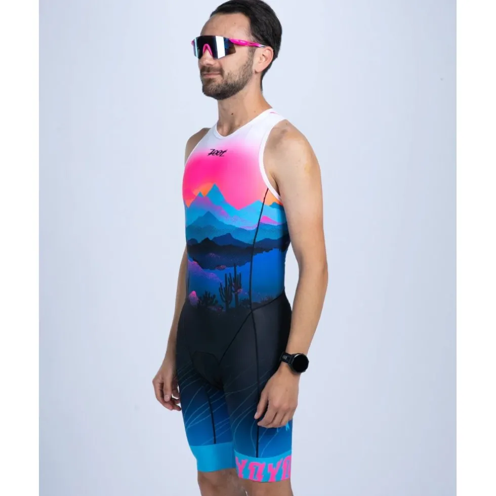 ZOOT Sprint Hyperglide Backzip Trisuit Heren - elements