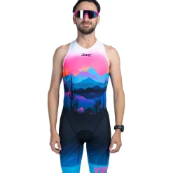 ZOOT Sprint Hyperglide Backzip Trisuit Heren - elements